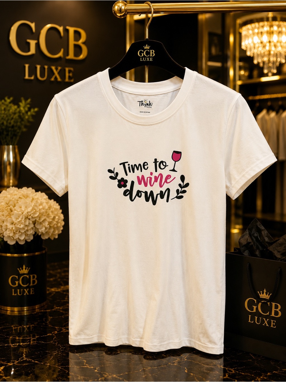 'Time to Wine Down' Graphic Tee